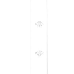 Classic button closure - horizontal button holes
