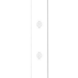 Classic button closure - vertical button holes