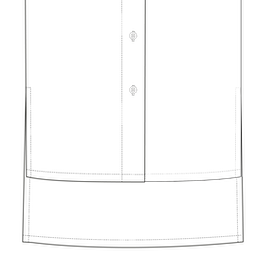 Straight hem - elongated back